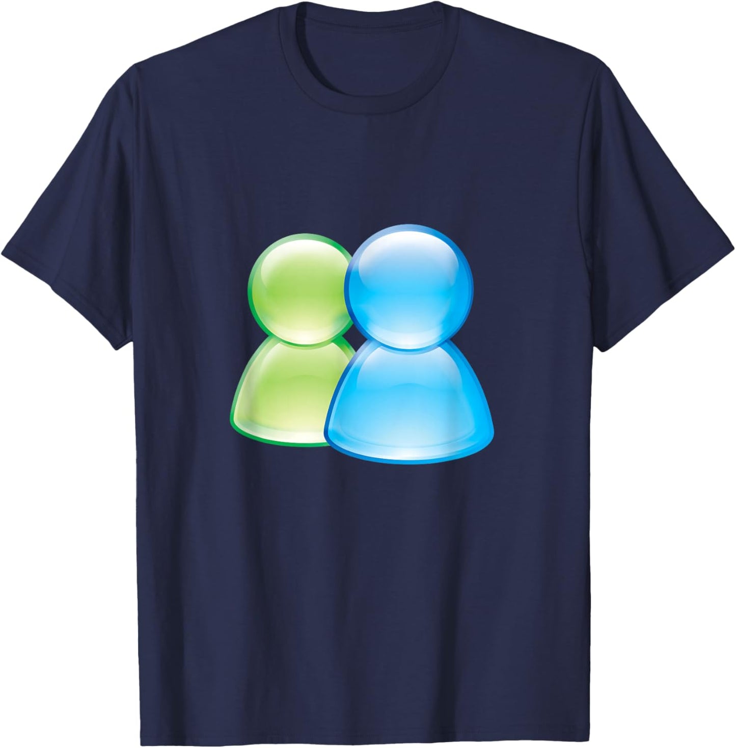 Frutiger Aero User Icon Duo T-Shirt - T-Shirt | Navy
