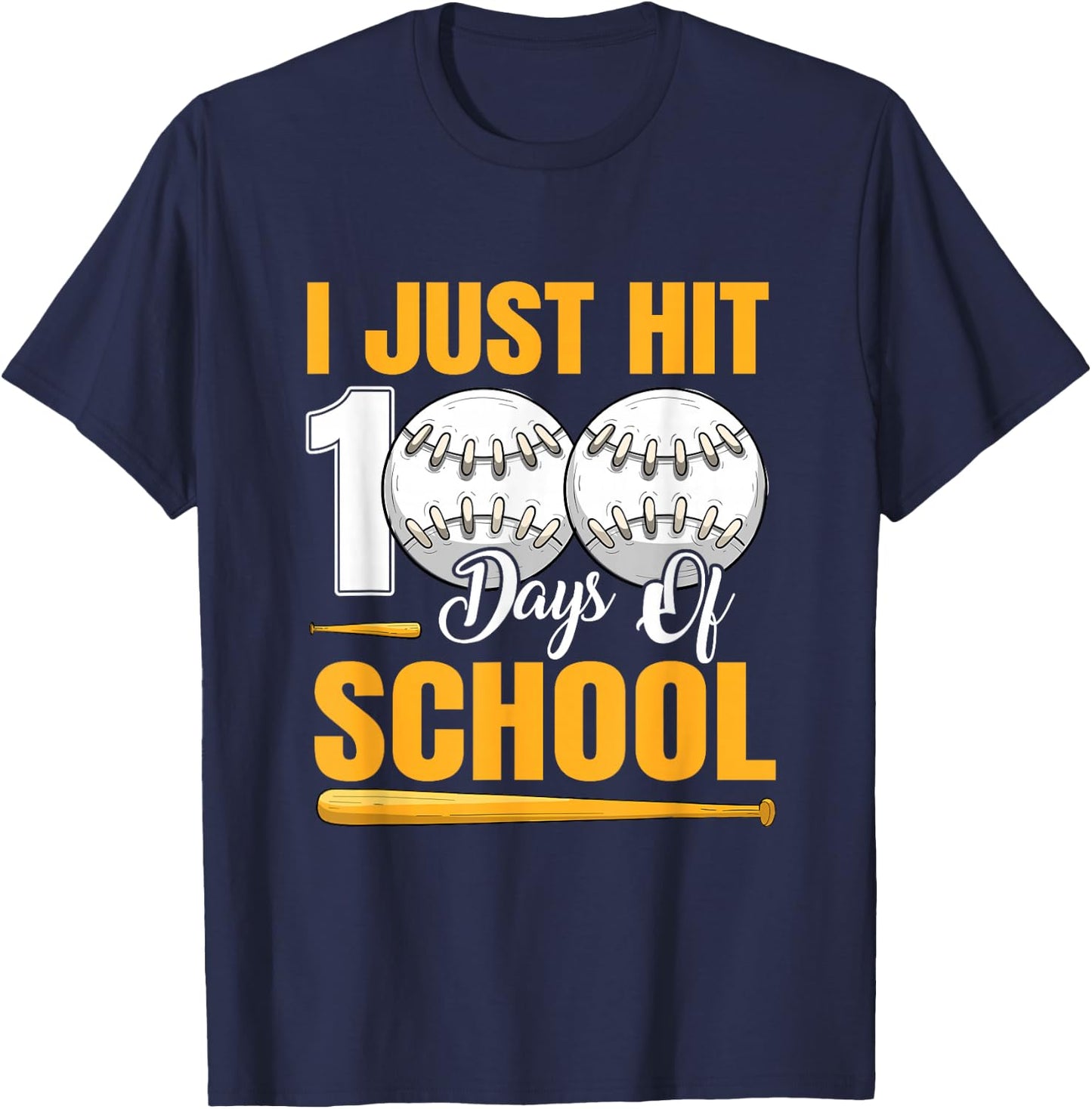 100th Day Of School 100 Days Smarter Boys Girls Baseball T-Shirt - T-Shirt | Navy