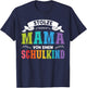 stolze Mama von einem Schulkind Schulanfang T-Shirt - T-Shirt | Navy
