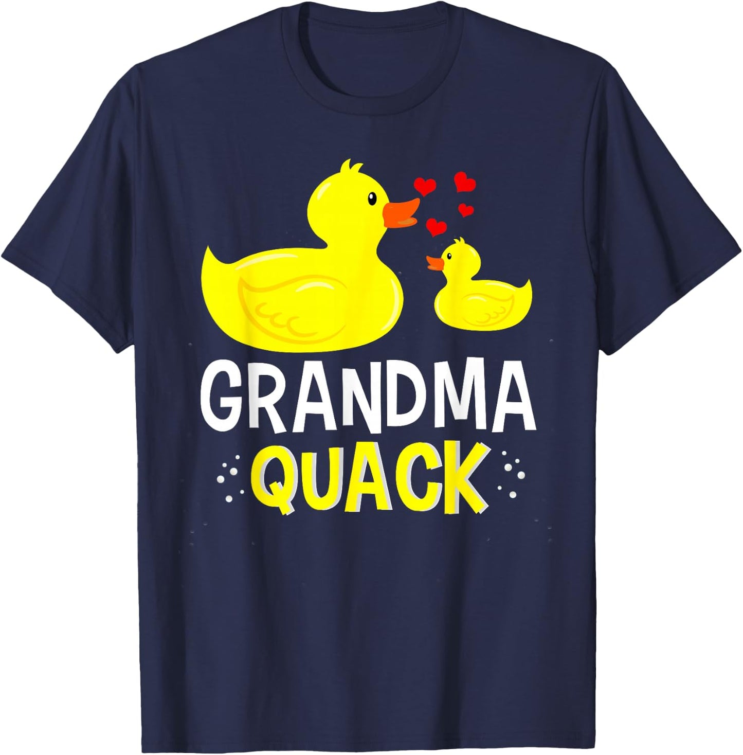 Grandma Quack Yellow Duck Baby Shower For Grandma Funny T-Shirt - T-Shirt | Navy