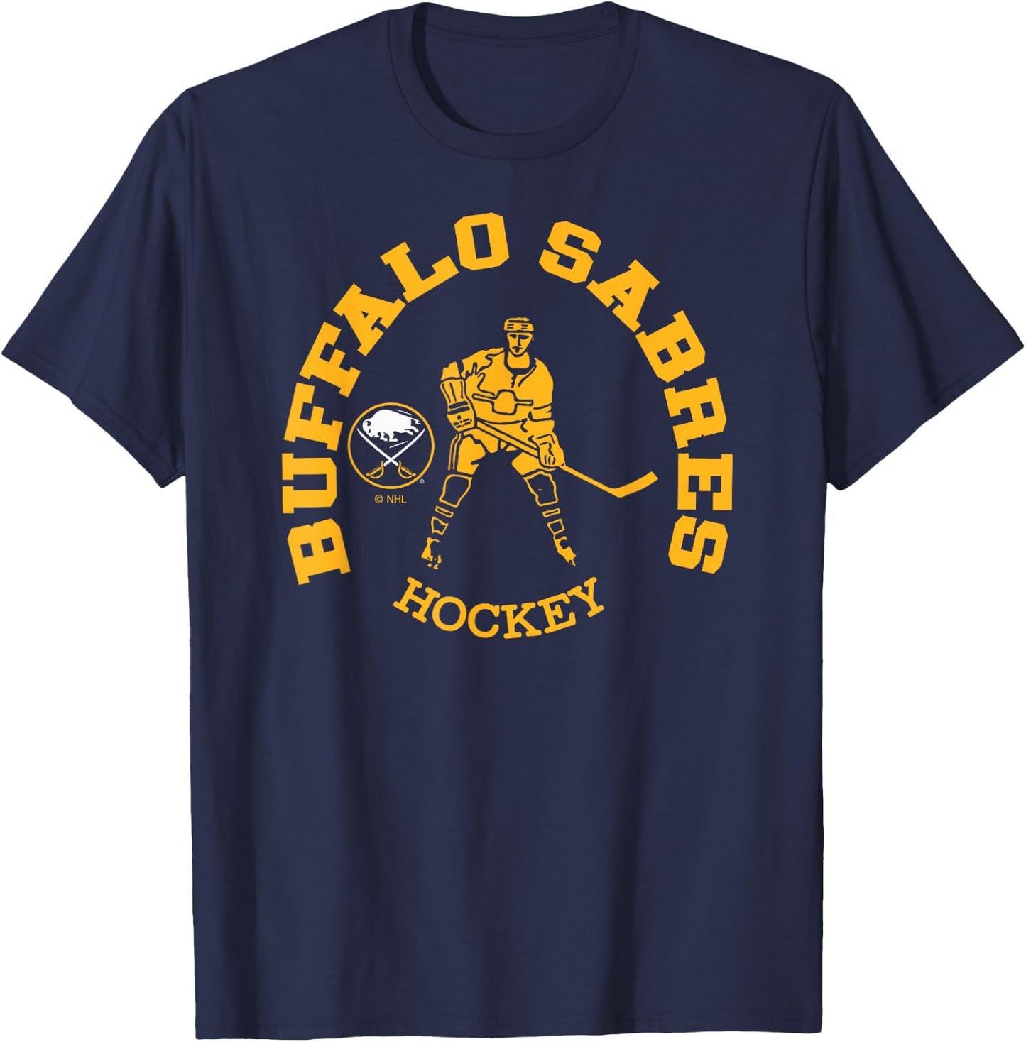 Buffalo Sabres Edge Blue Officially Licensed T-Shirt - T-Shirt | Navy