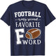 Football Is My Second Favorite F Word T-Shirt - T-Shirt | Navy