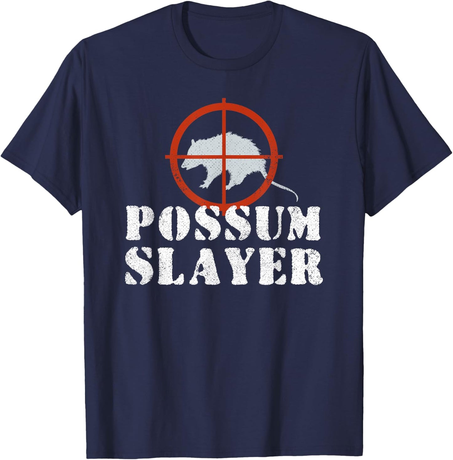 Possum Slayer Opossum Hunting T-Shirt - T-Shirt | Navy