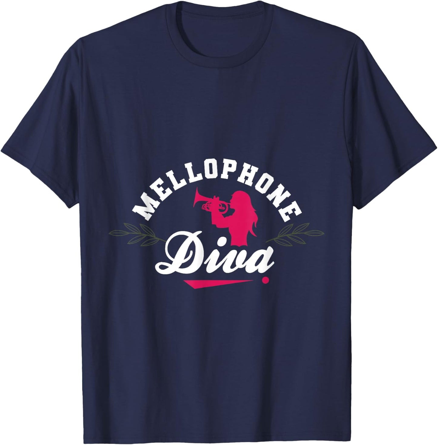 Mellophone Diva Mellophonist Marching Band Funny Apparel T-Shirt - T-Shirt | Navy