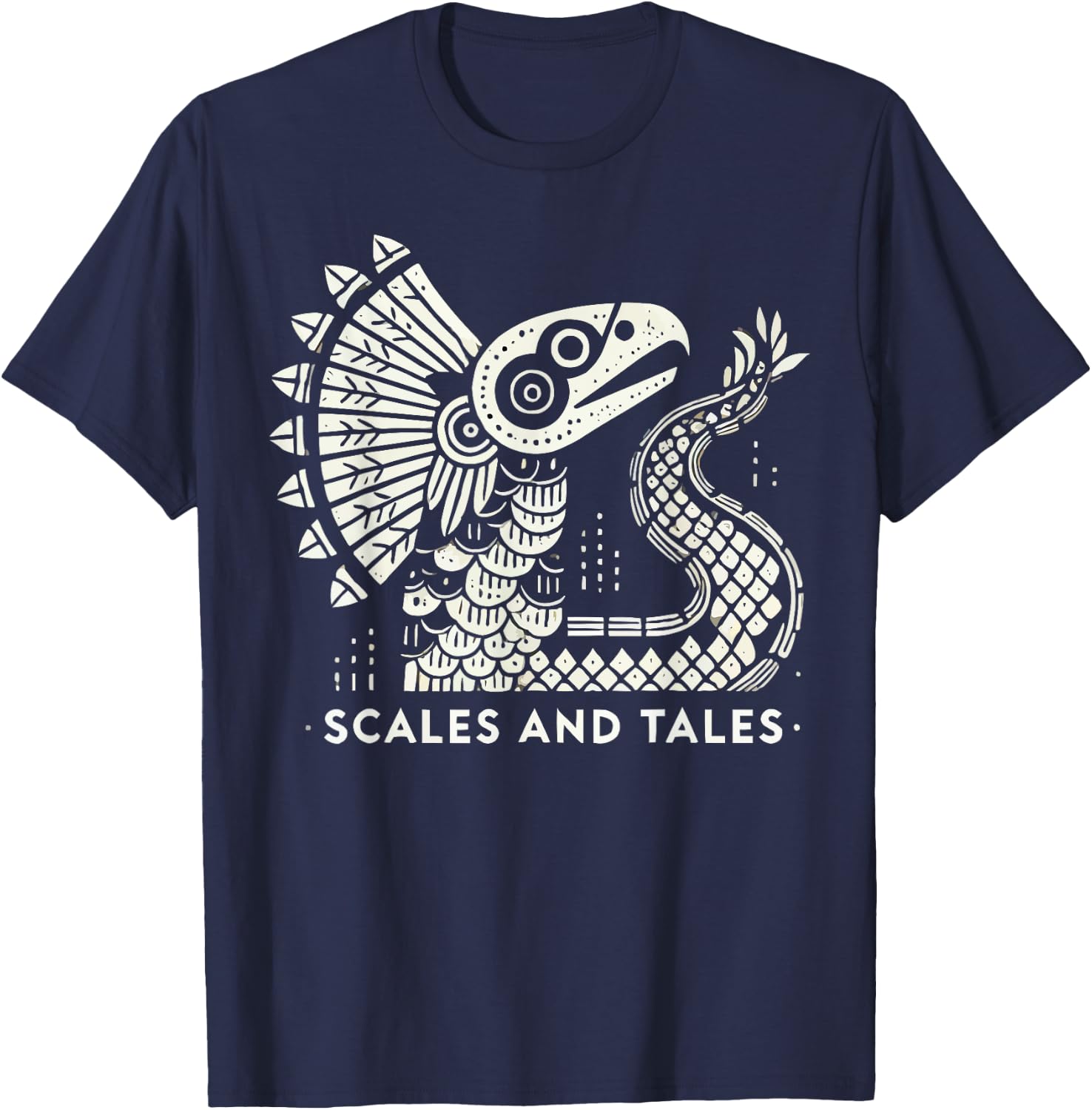 Aztec God Aztec Culture Mayan Indigenous Quetzalcoatl T-Shirt - T-Shirt | Navy