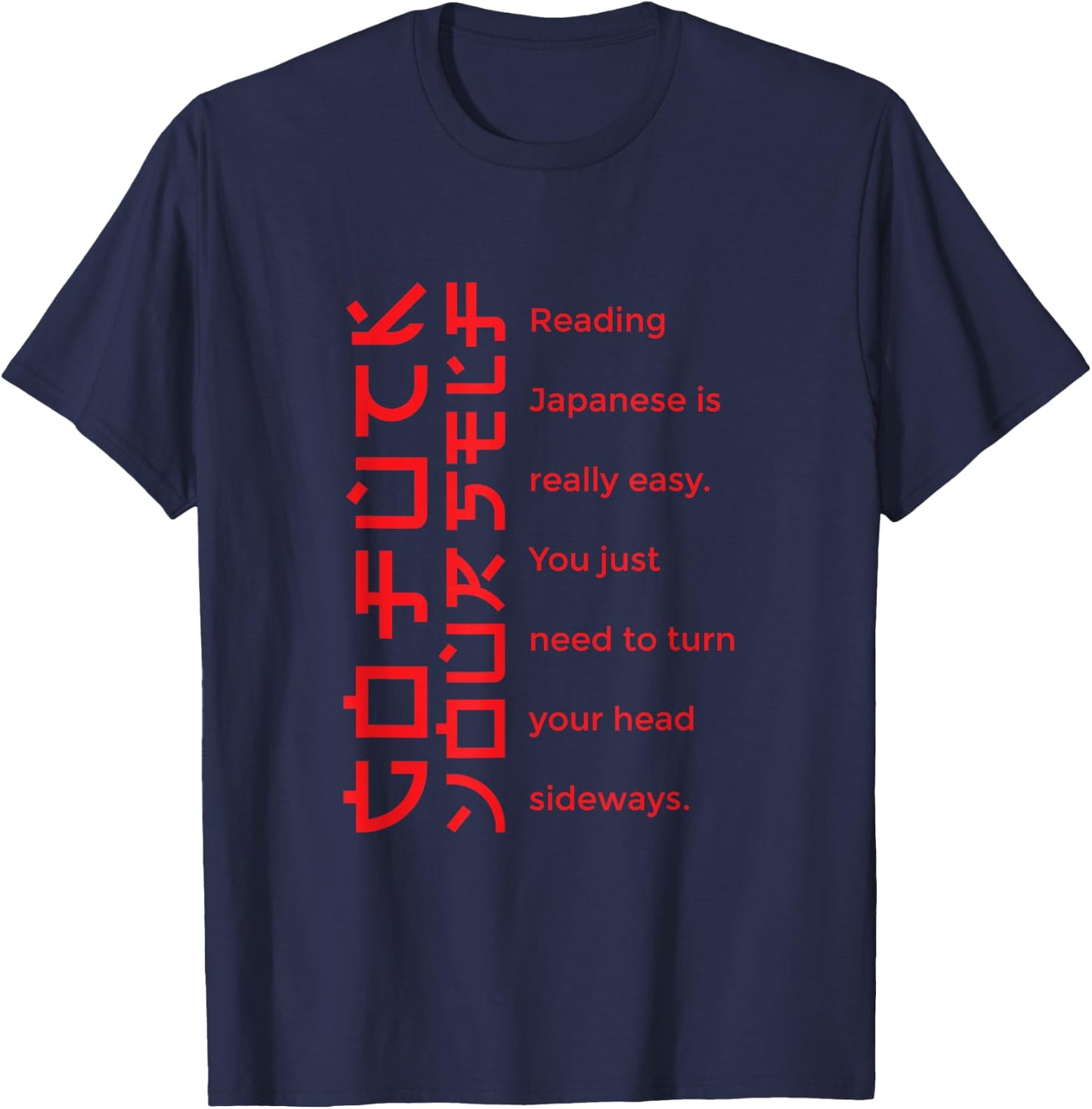 Go Fuck Yourself - Japanische Schrift GFY T-Shirt - T-Shirt | Navy