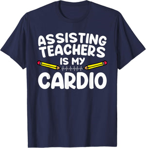 Funny Paraprofessional Women Para Assistant Teacher T-Shirt - T-Shirt | Navy
