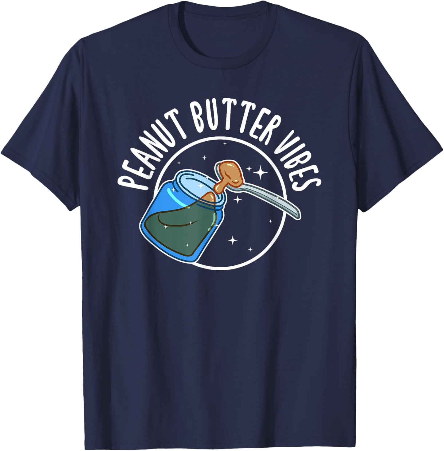 Funny Peanut Butter Vibes Match Perfect Halloween T-Shirt - T-Shirt | Navy