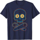 Classic Retro Pinball Design - Pinball Skull Halloween Gift T-Shirt - T-Shirt | Navy