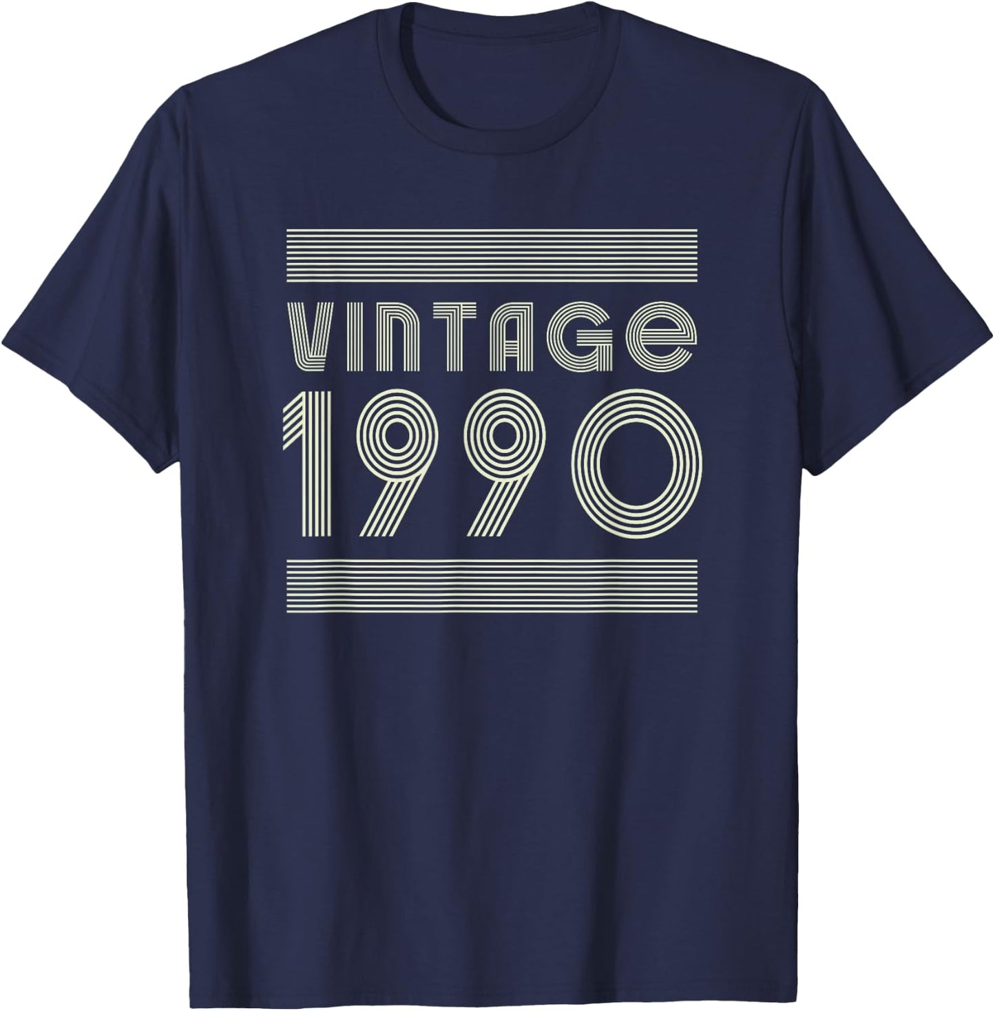 Vintage 1990 T Shirts Retro Funny 1990 Birthday T-Shirt - T-Shirt | Navy