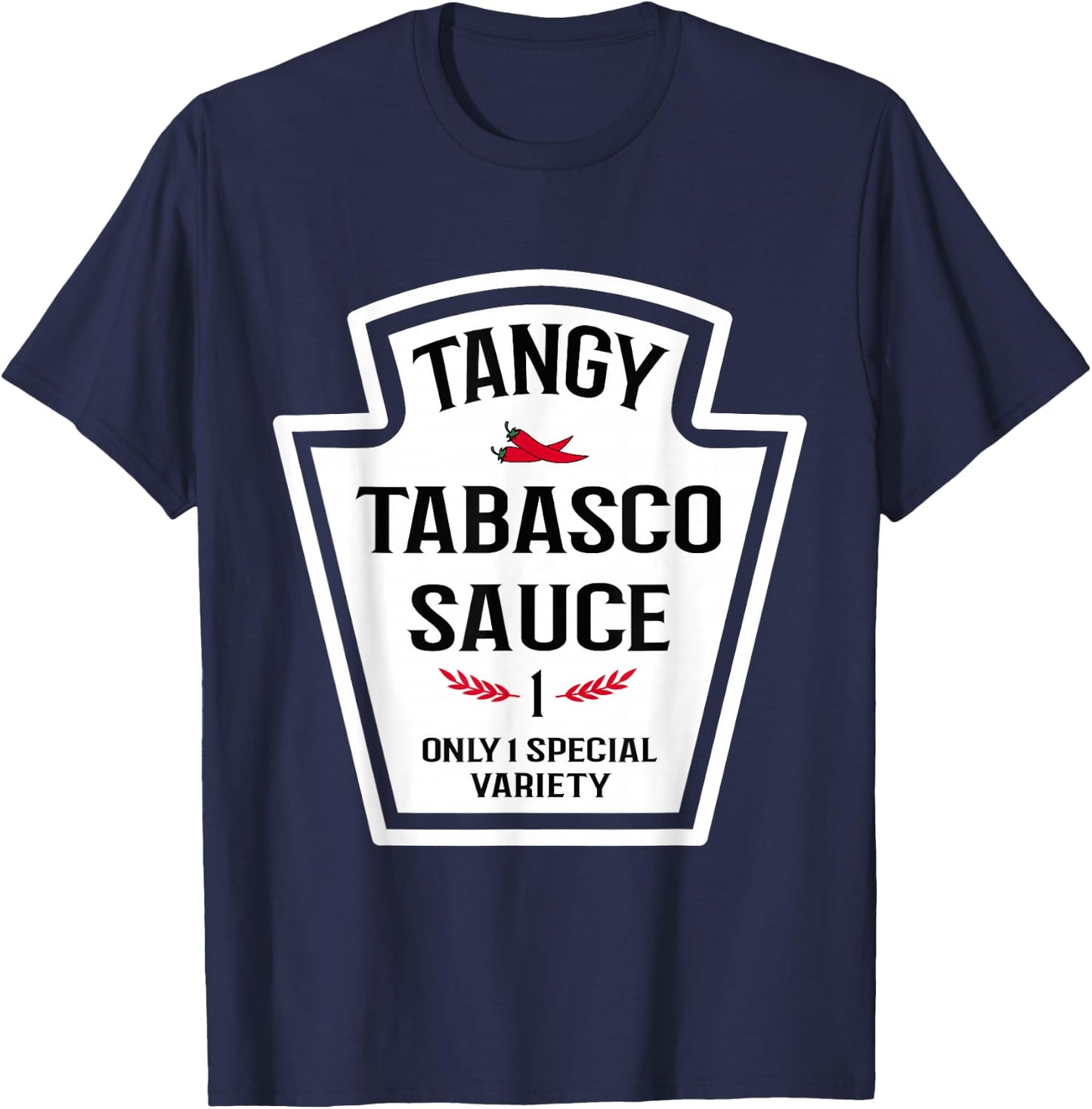 Tangy Tabasco Sauce Group Family Spice Mix , red T-Shirt - T-Shirt | Navy