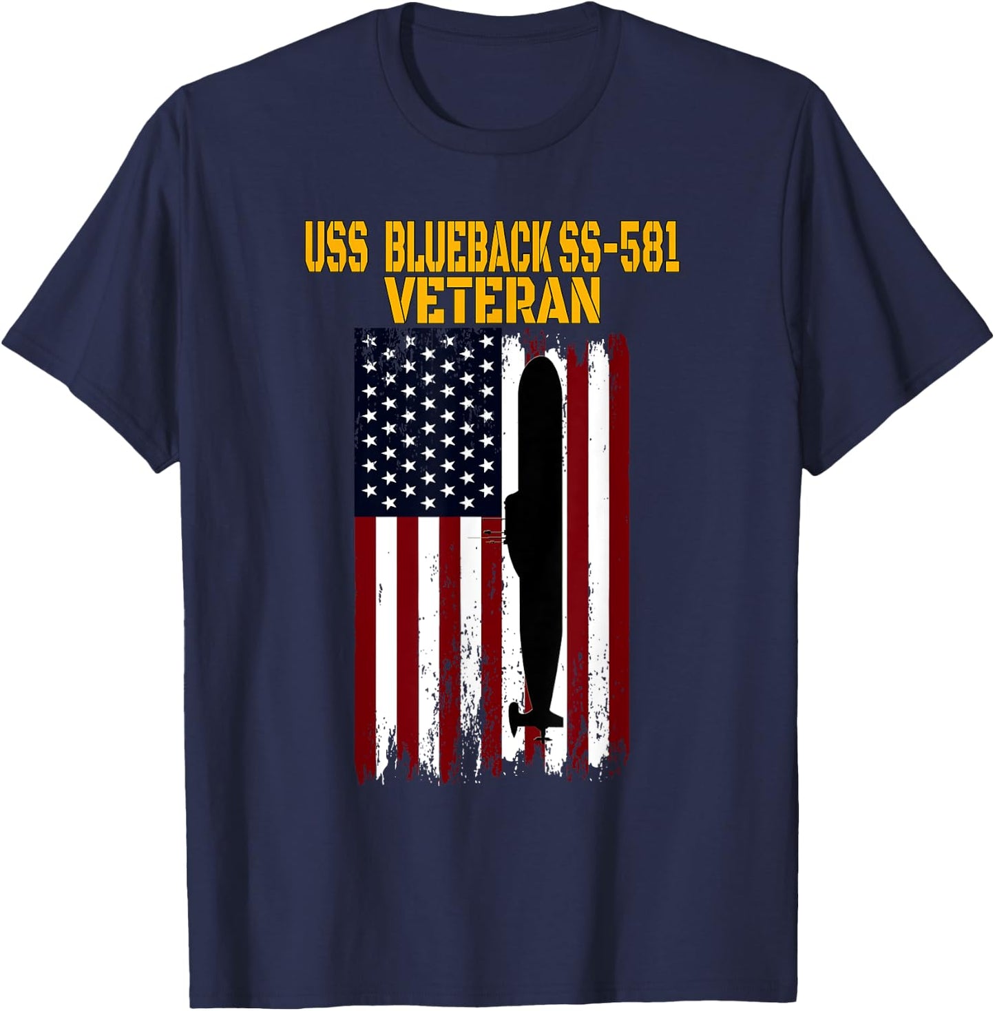 USS Blueback SS-581 Submarine Veterans Day Father's Day T-Shirt - T-Shirt | Navy