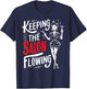 Salon Receptionist Quote Front Desk Job Profession T-Shirt - T-Shirt | Navy