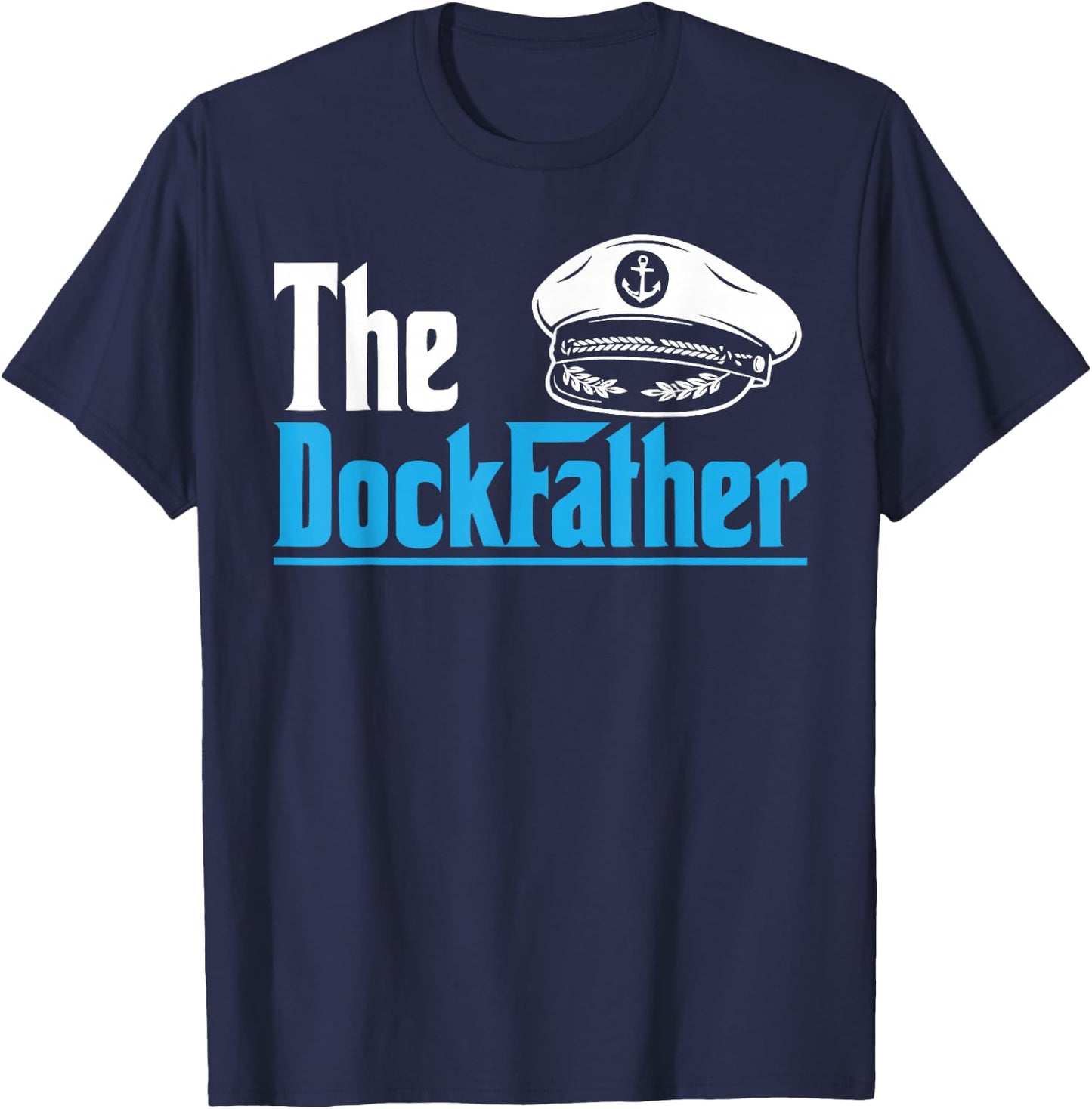 Motor Boat Captain Sailing Yachting Motorboating Fathers Day T-Shirt - T-Shirt | Navy