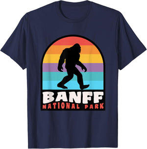 Banff National Park Bigfoot Sasquatch Lake Louise Canada T-Shirt - T-Shirt | Navy