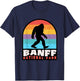 Banff National Park Bigfoot Sasquatch Lake Louise Canada T-Shirt - T-Shirt | Navy