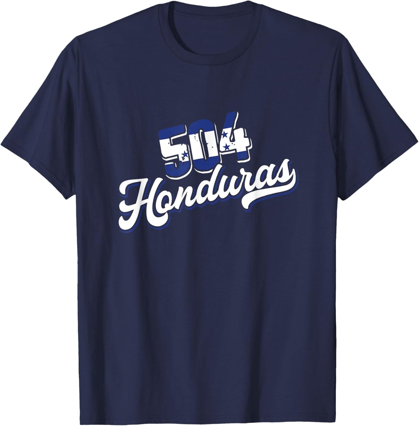 Republic Honduras Flag 504 | Central America | Tegucigalpa T-Shirt - T-Shirt | Navy