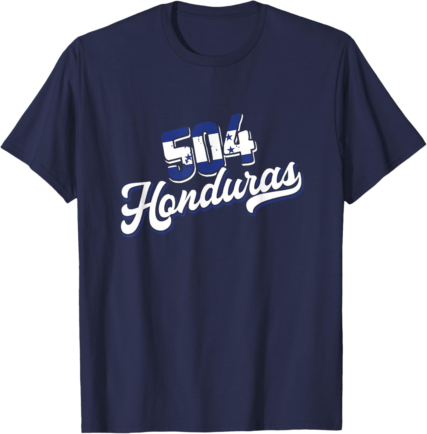 Republic Honduras Flag 504 | Central America | Tegucigalpa T-Shirt - T-Shirt | Navy