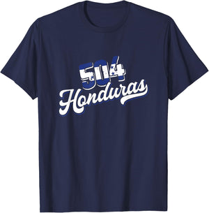 Republic Honduras Flag 504 | Central America | Tegucigalpa T-Shirt - T-Shirt | Navy