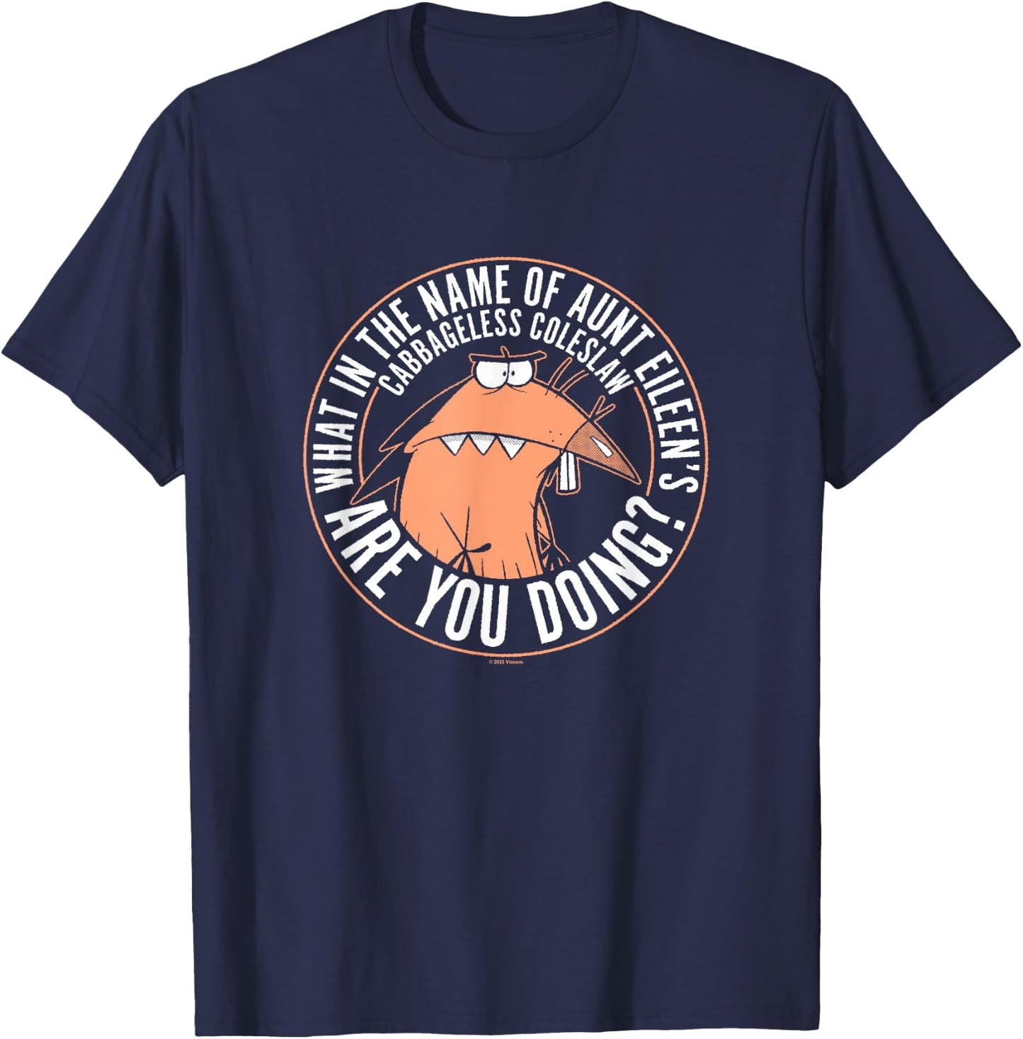 Angry Beavers Daggett What In The Name Of Are You Doing? T-Shirt - T-Shirt | Navy