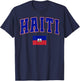 Haiti Haitian Flag Pride Women Kids Boys Men T-Shirt - T-Shirt | Navy