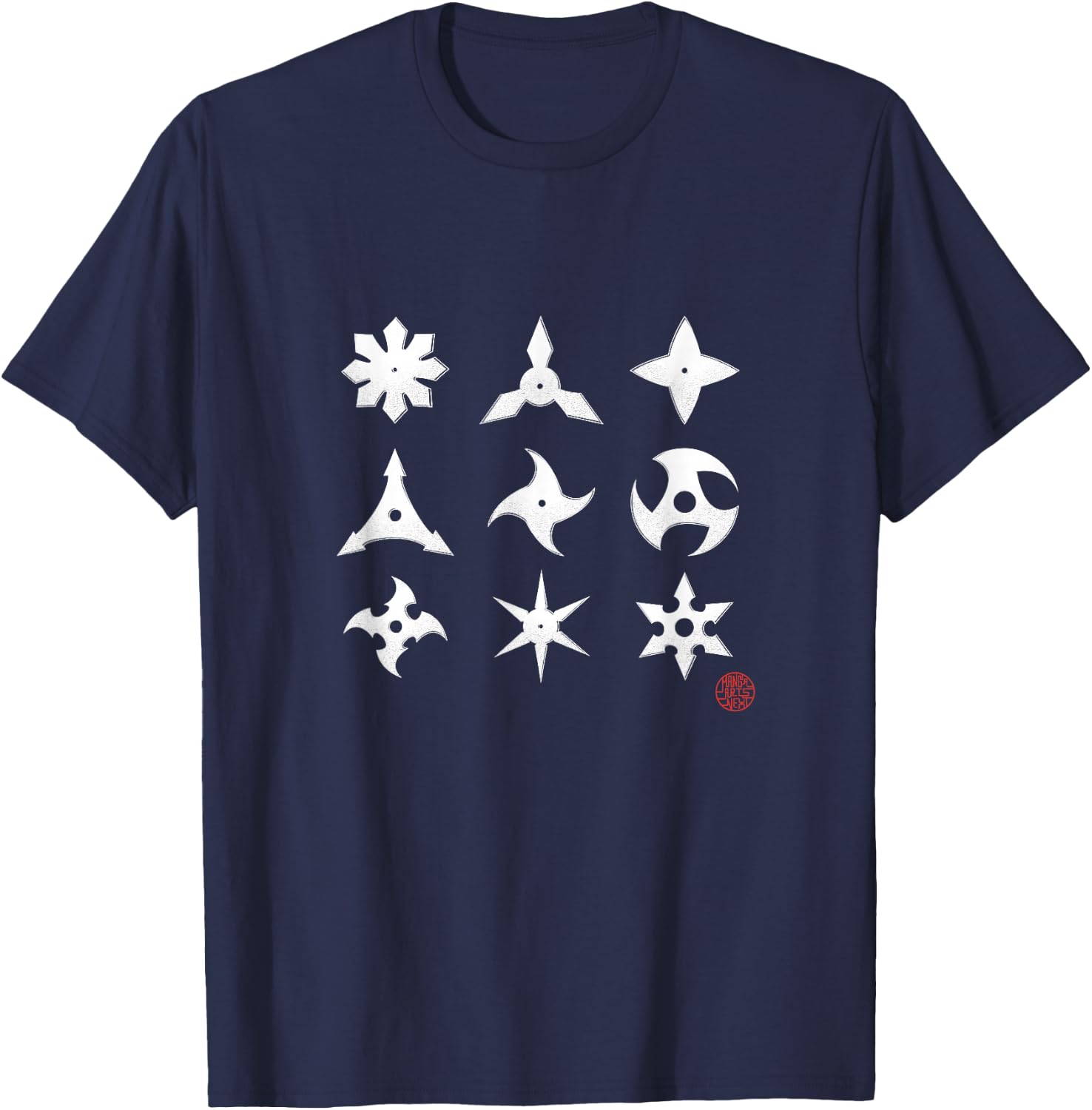 Shuriken Ninja Japan Manga Anime , Black, S T-Shirt - T-Shirt | Navy