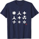 Shuriken Ninja Japan Manga Anime , Black, S T-Shirt - T-Shirt | Navy