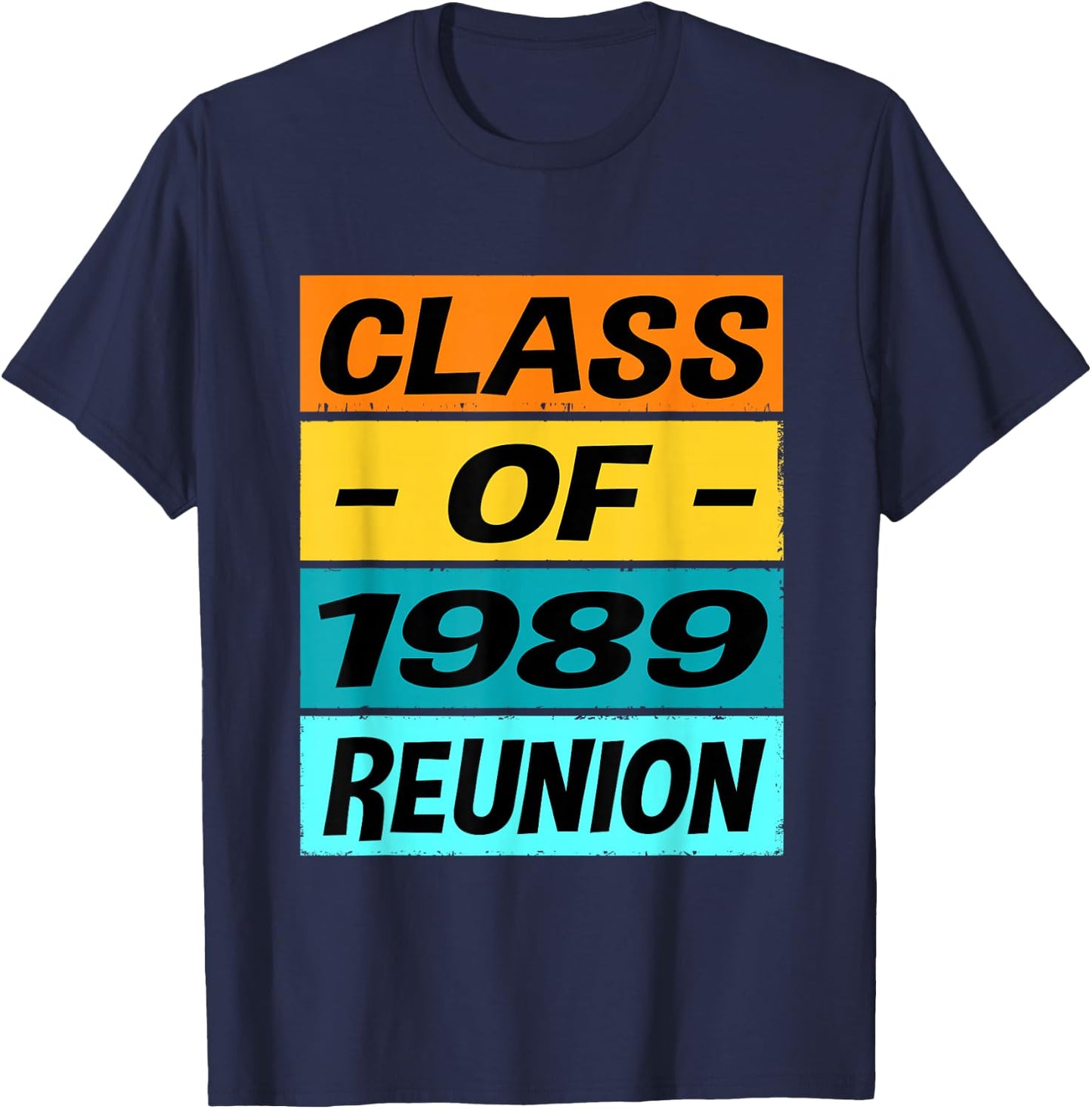 Retro Class of 1989 Shirt Reunion Shirt Group Class of 89 T-Shirt - T-Shirt | Navy