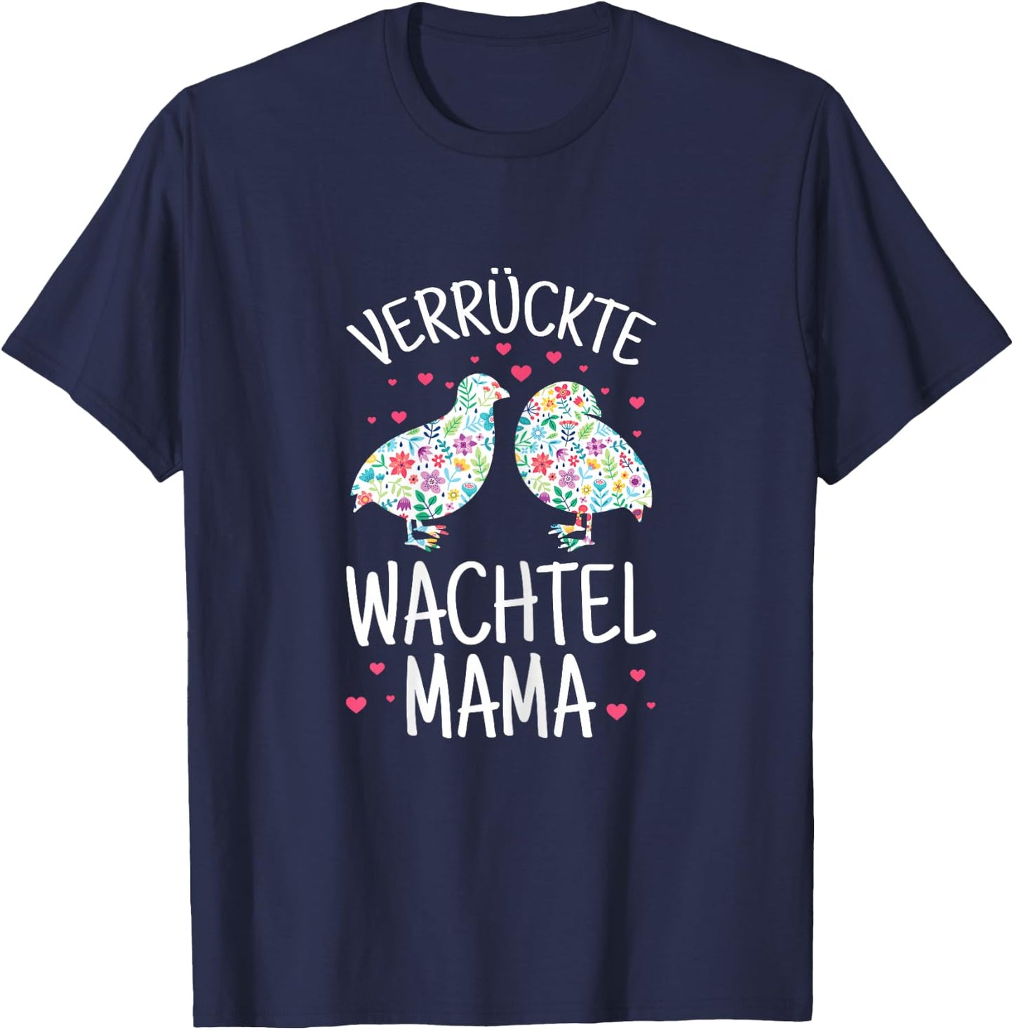 Women's Crazy Quail Mum Quail Breeder Bird , black T-Shirt - T-Shirt | Navy