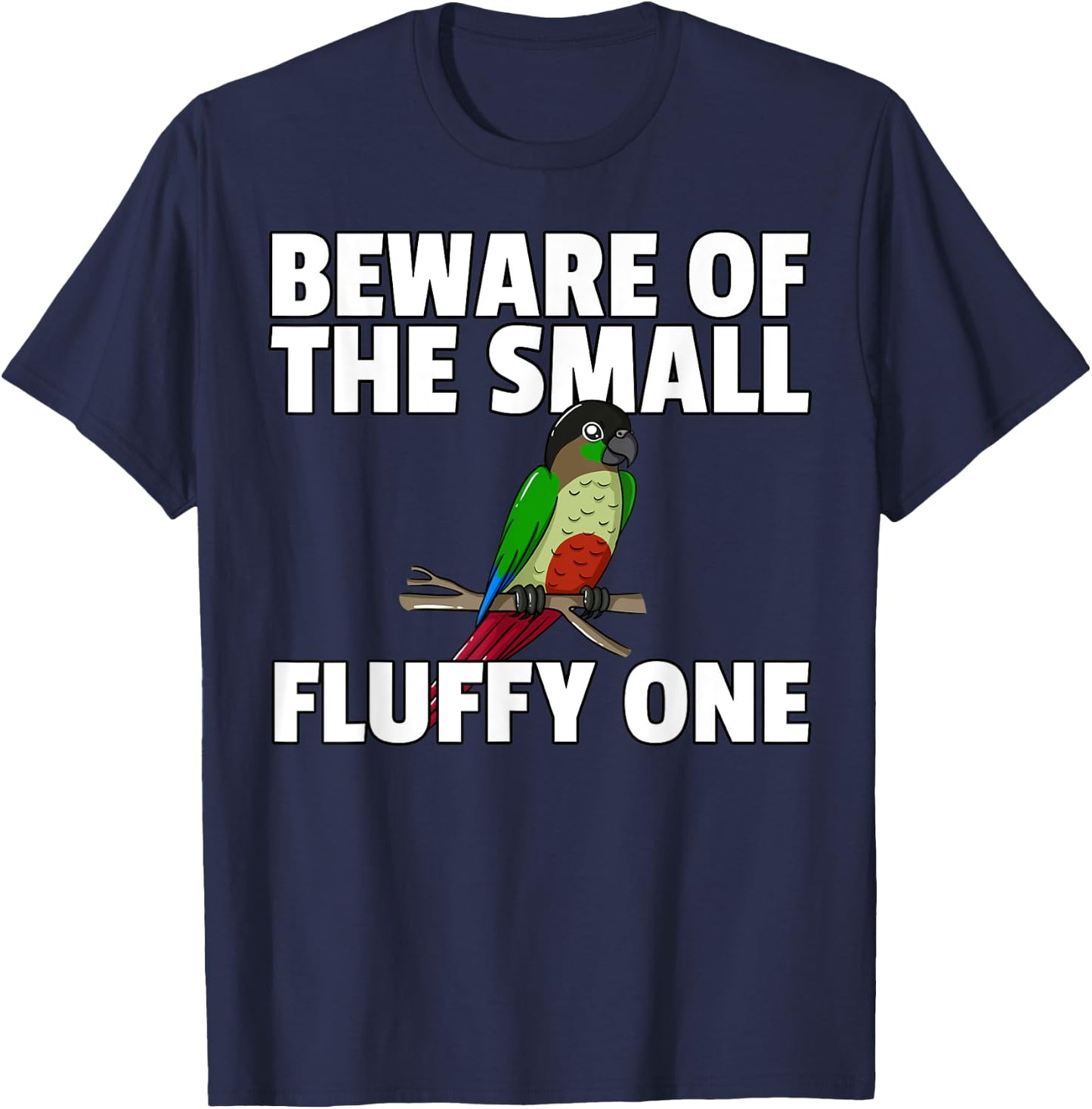 Green Cheek Conure T-Shirt - T-Shirt | Navy