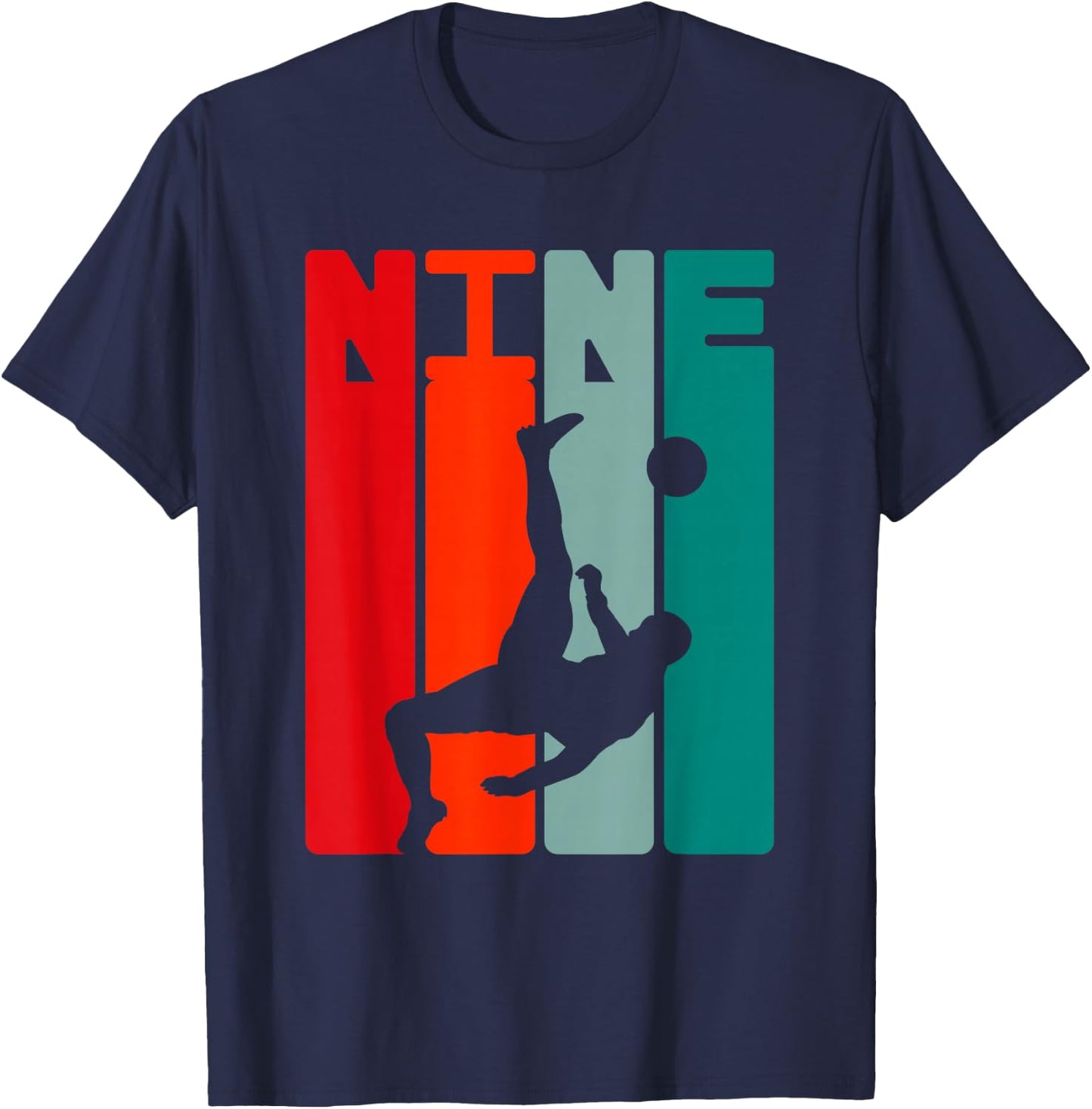 9. Geburtstag Fußballer 9 Jahre Fußball Jungs T-Shirt - T-Shirt | Navy
