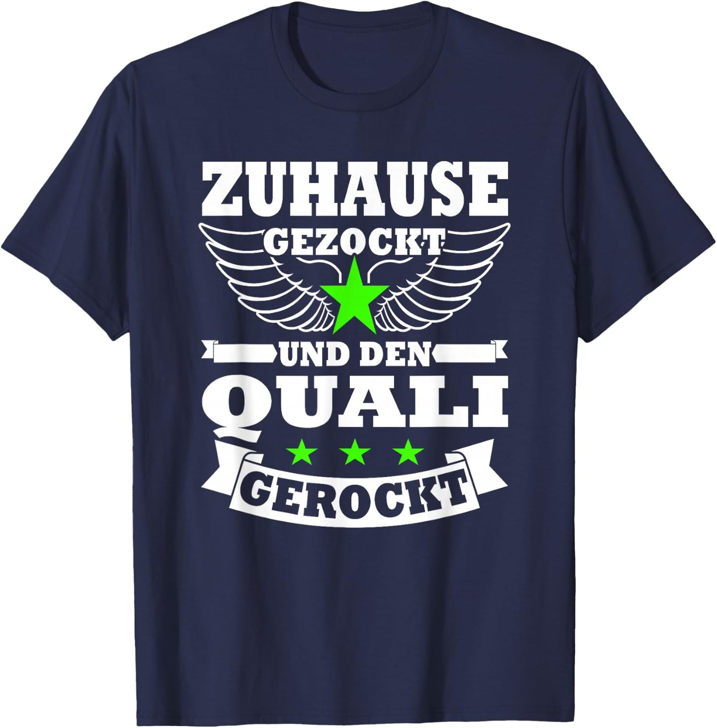 Abschlussklasse 2026 | Hauptschulabschluss Quali gerockt T-Shirt - T-Shirt | Navy