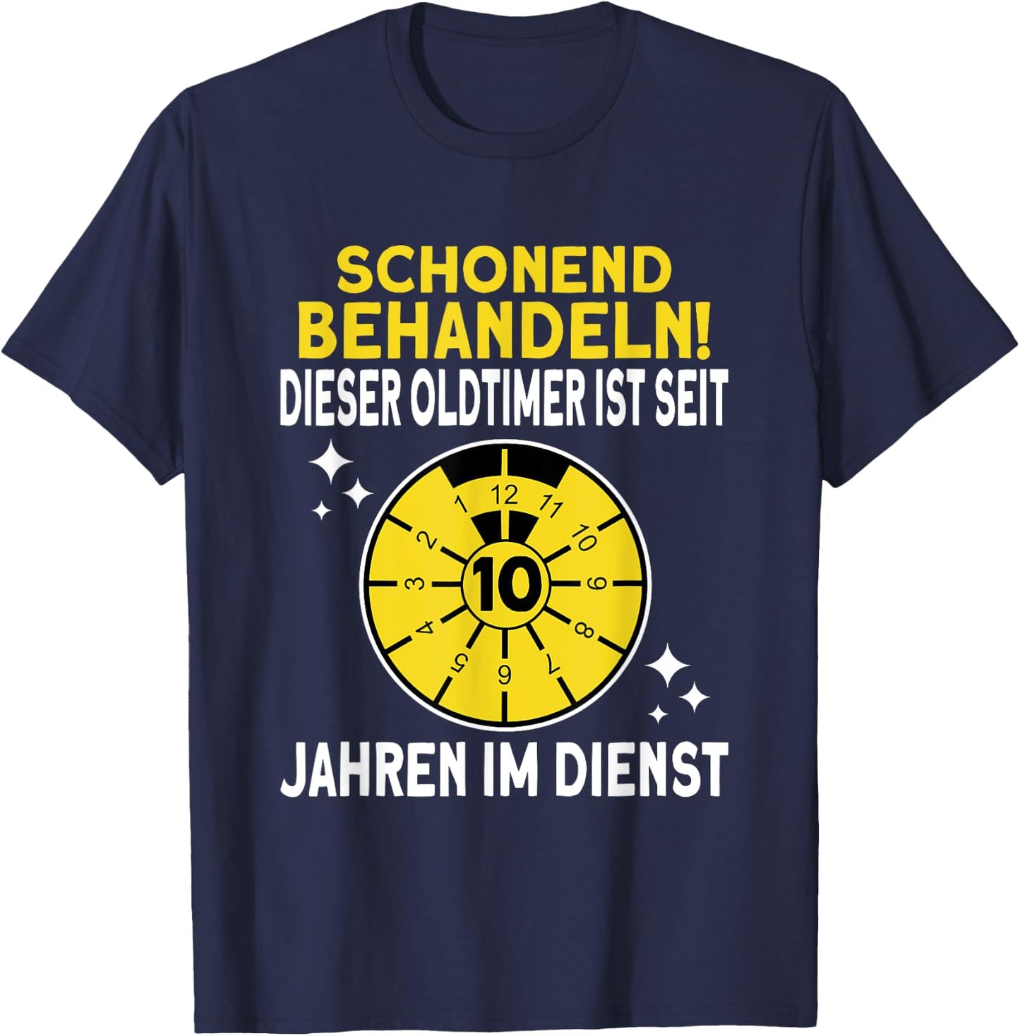 10 jähriges Dienstjubiläum 10 Jahre Firmenjubiläum Jubiläum T-Shirt - T-Shirt | Navy