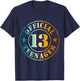 13th Birthday Official Teenager 13 Years Boy Girl , black T-Shirt - T-Shirt | Navy