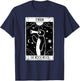 Noot Funny Penguin Tarot Vintage Distressed , black T-Shirt - T-Shirt | Navy