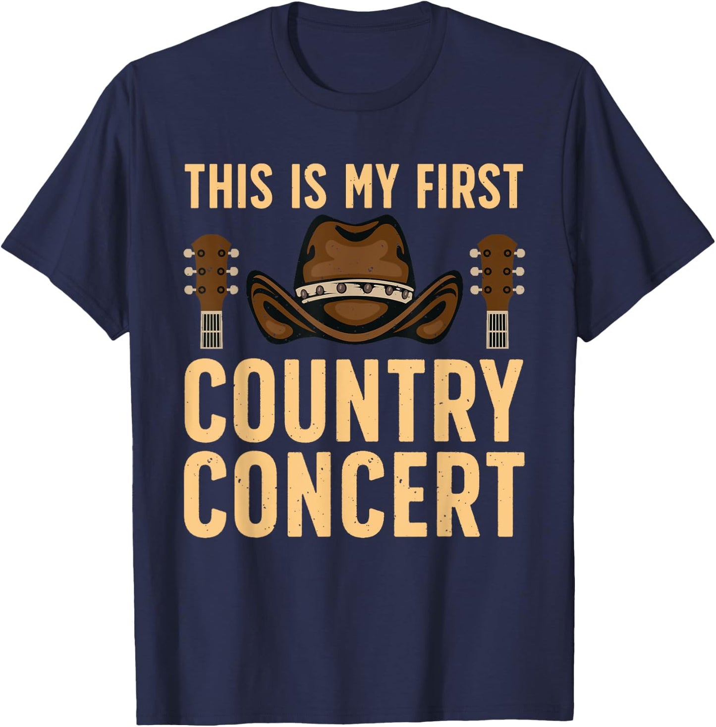 Cool Country Concert Art Women Country Music Lover T-Shirt - T-Shirt | Navy