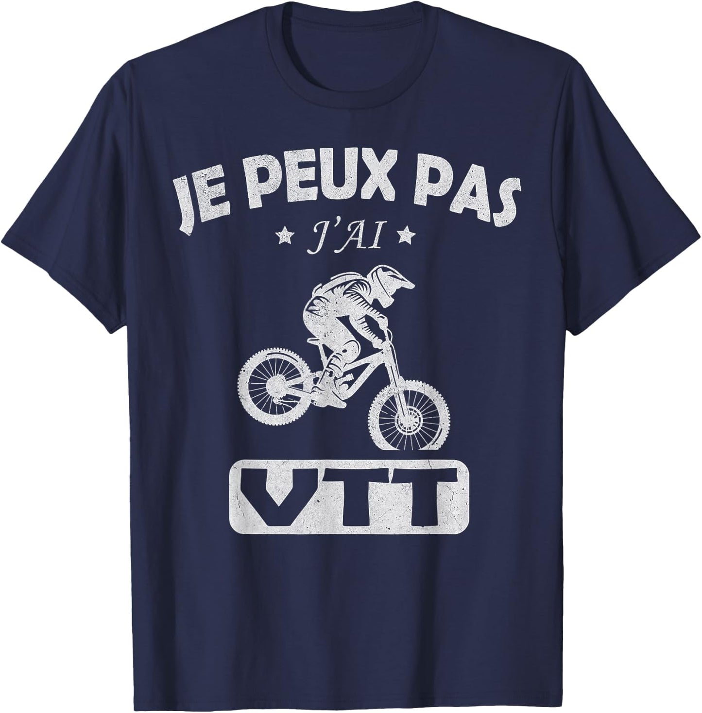 Je Peux pas j'ai mtb bike Bike cyclist Cycling mountain T-Shirt - T-Shirt | Navy