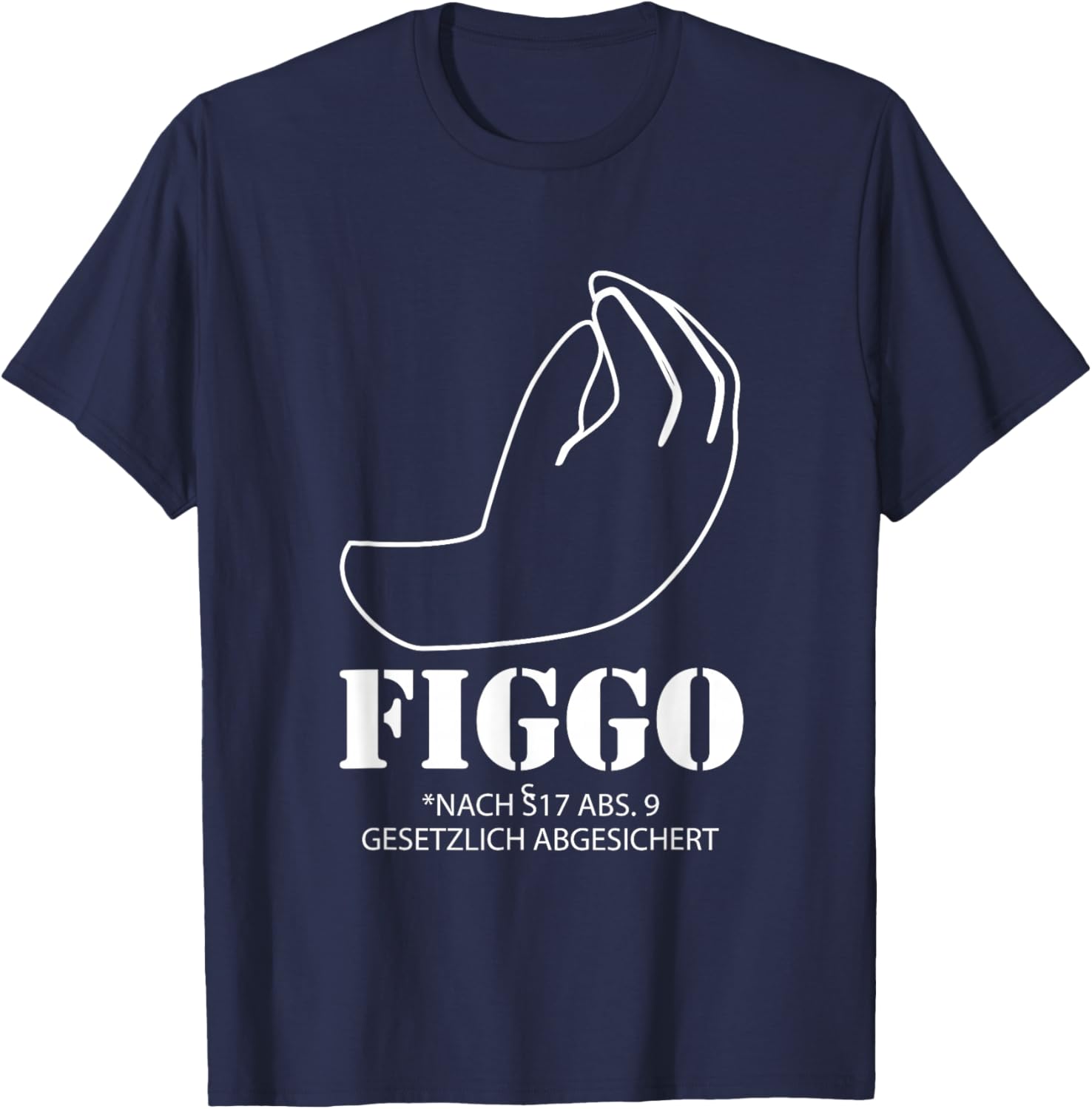 Figgo Ficko | Rechtlich abgesichert | Percy T-Shirt - T-Shirt | Navy