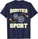 Cool Robotics Art Men Women Robot Engineering Programming T-Shirt - T-Shirt | Navy