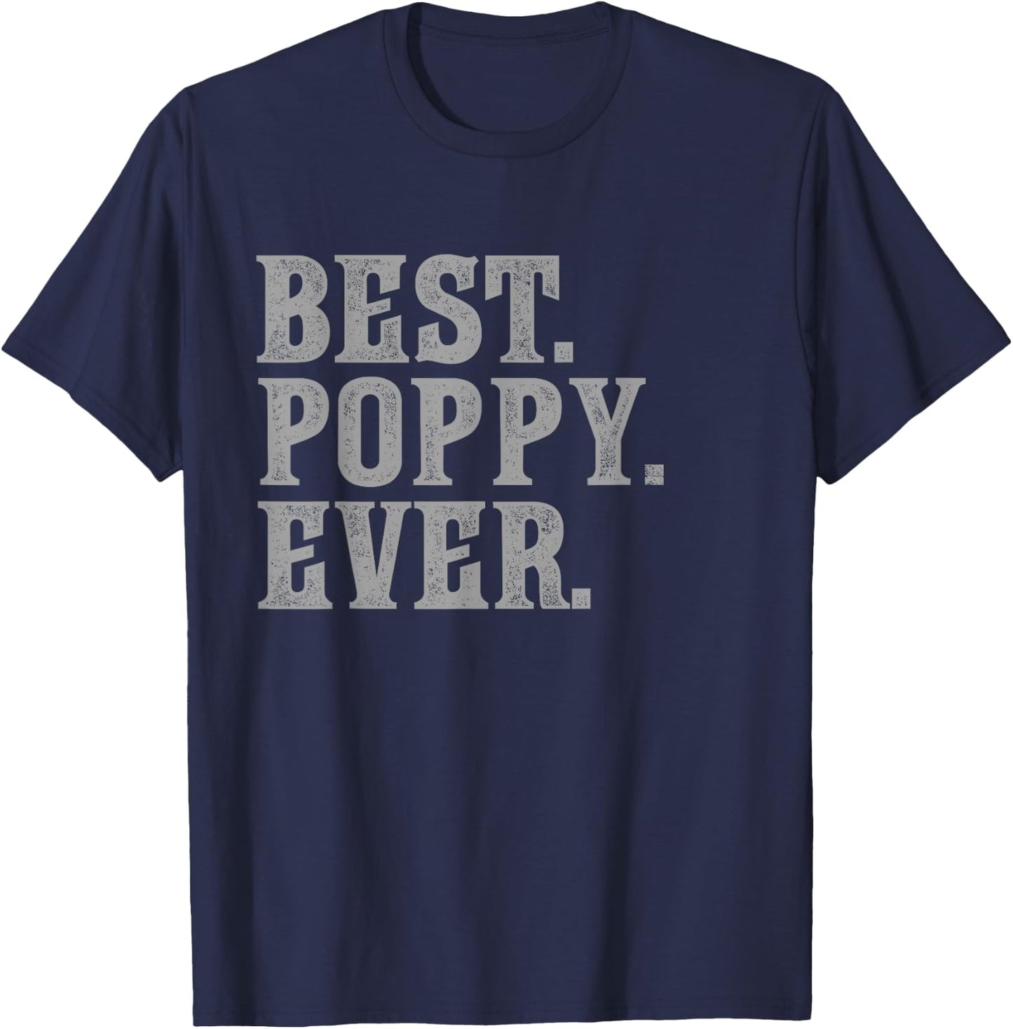 Best Poppy Ever Vintage Bold T-Shirt - T-Shirt | Navy