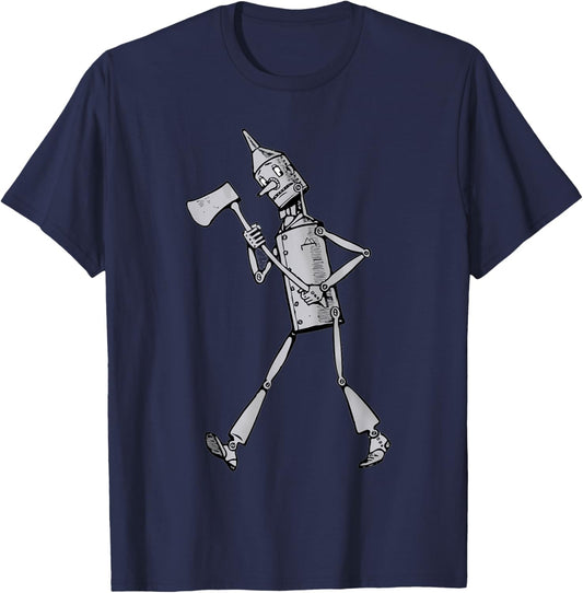 Retro Tin Man Shirt - The Wizard Of OZ T Shirt T-Shirt - T-Shirt | Navy