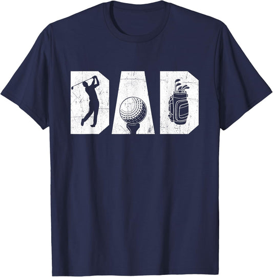 Golfing Dad - Golf Lover Golfing Putter Golfer T-Shirt - T-Shirt | Navy