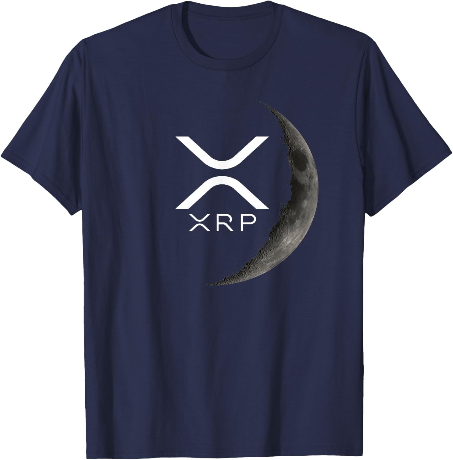 Swag XRP Mond , Schwarz, S, Klassisch, -Erwachsene T-Shirt - T-Shirt | Navy