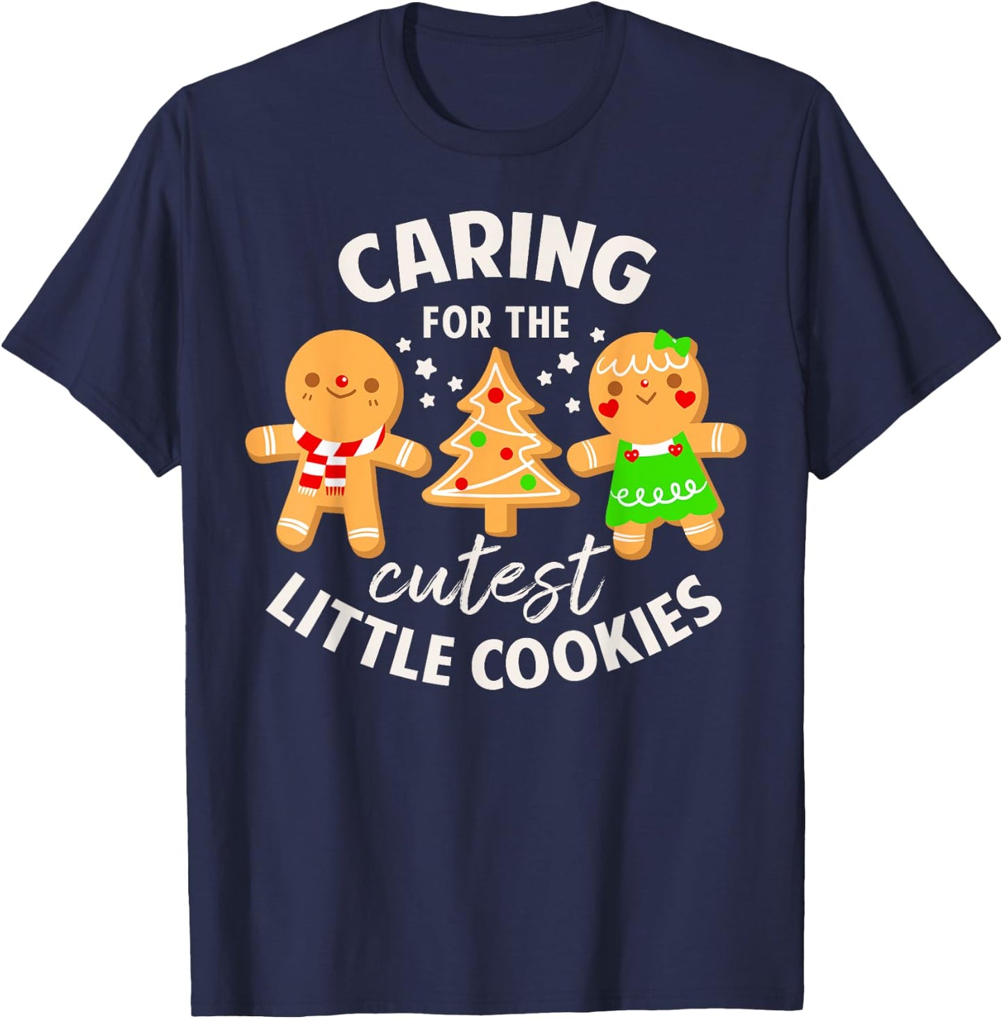 Christmas Holiday Season Nurse Squad Xmas Party NICU Nurse RN - -Adults - Black - Small - Short Sleeve - - Cotton Blend - Christmas-themed NICU Nurse Design T-Shirt - T-Shirt | Navy