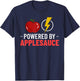 Applesauce Apple Sauce Cake Recipe Dessert Unsweetened T-Shirt - T-Shirt | Navy