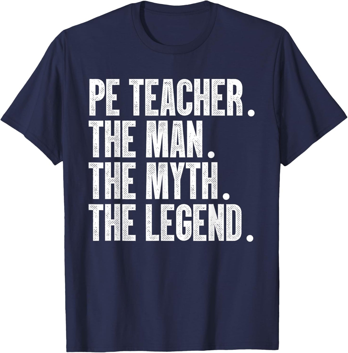 Cool PE Teacher Art Boys Physical Education Teacher T-Shirt - T-Shirt | Navy