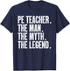 Cool PE Teacher Art Boys Physical Education Teacher T-Shirt - T-Shirt | Navy
