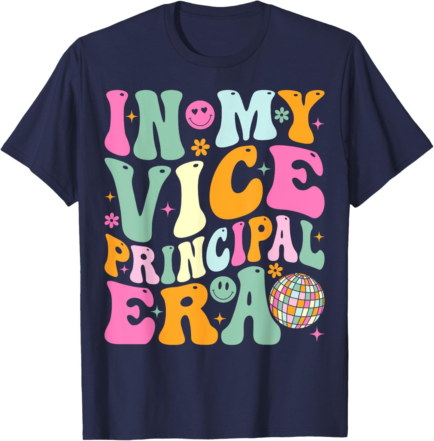 In My Vice Principal Era Back to School Vice Principal T-Shirt - T-Shirt | Navy