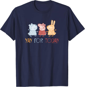 Peppa Pig Yay! For Today Rebecca Rabbit And Suzy Sheep T-Shirt - T-Shirt | Navy