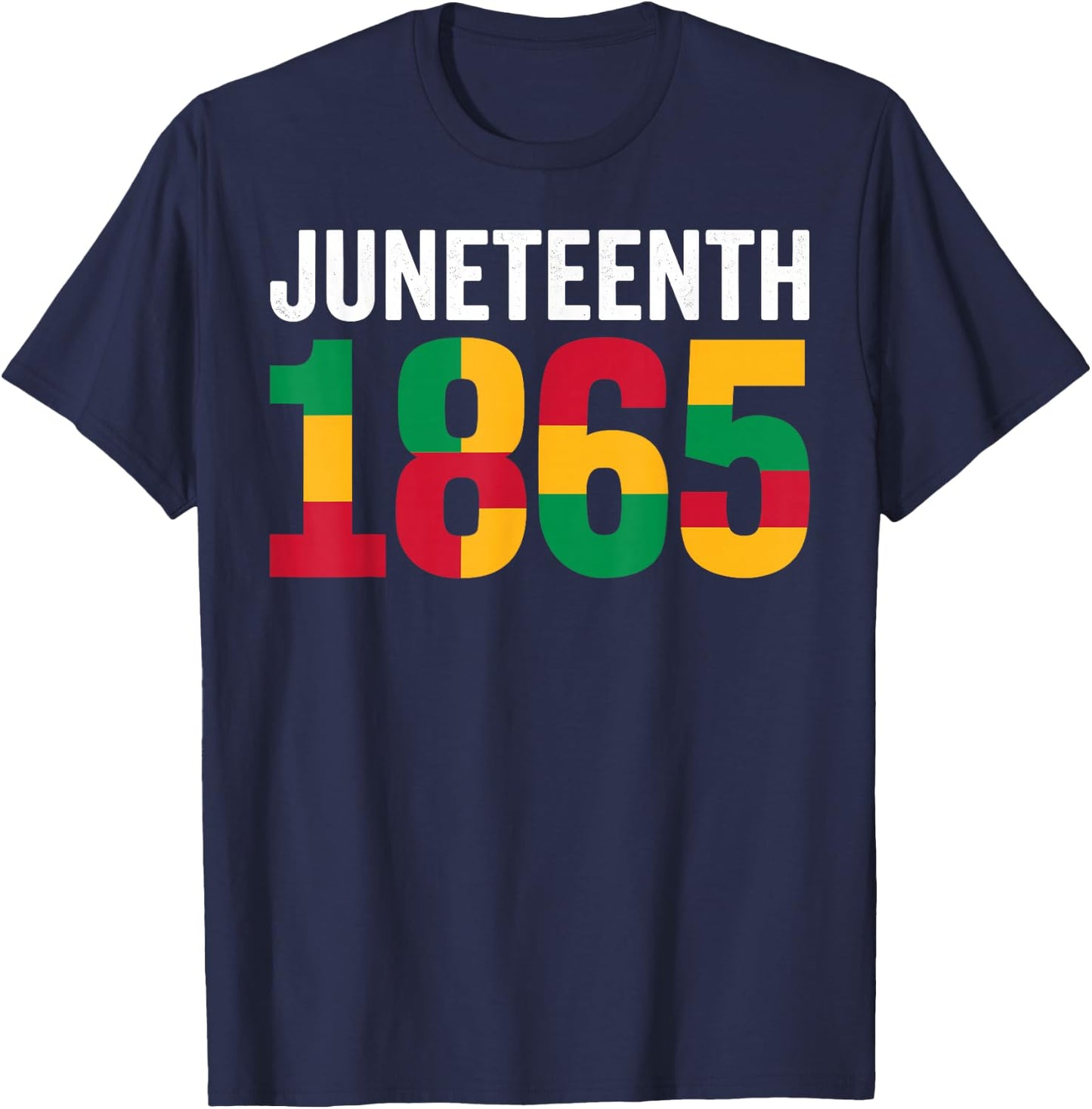 Juneteenth 1865 Black History T-Shirt - T-Shirt | Navy